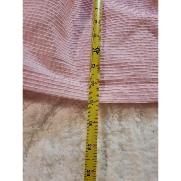 Chaps Girls Pink Easter Dress Sz 6 Ribbon Belt Pleated - Picture 7 of 8